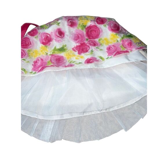 American Princess 2T Party Dress Floral Flower Girl Tulle Sleeveless Elegant - Picture 8 of 10